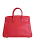 Birkin 30 Veau Epsom in Bougainvillea, back view